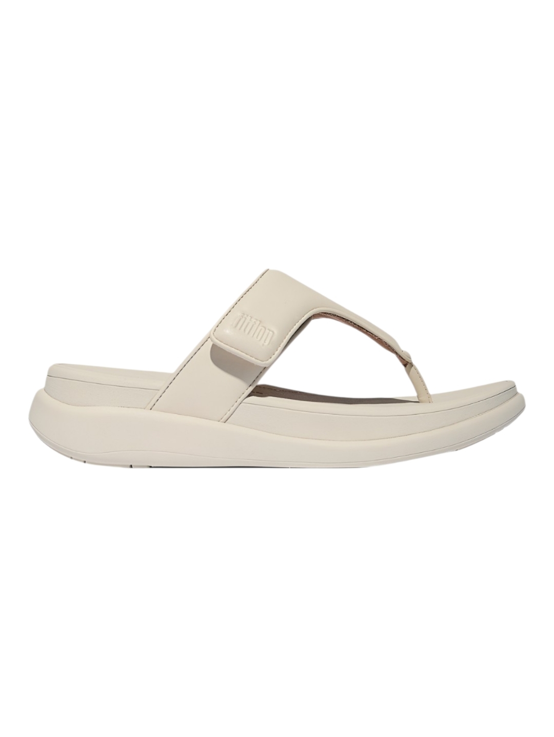 Fitflop F-Mode Go Adj Flatform Toe/Post Sandals New Size 10 Paris Beige